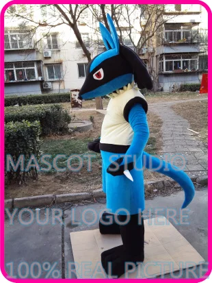 

lucario mascot costume anime cartoon character cosplay show carnival costume fancy dress41025