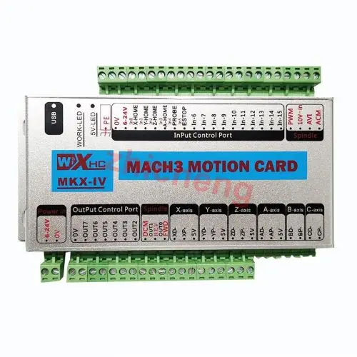 XHC MK3-IV 3 оси Mach3 usb-порт ЧПУ motion контроллер коммутационная плата 2 МГц Выход CE 4