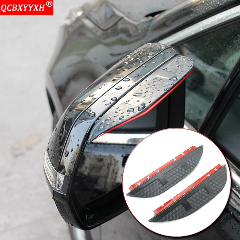 

Car Styling Rearview Mirror Eyebrow Rain Gear Shield Anti-rain Cover For Hyundai I30 IX35 IX45 Kona Kauai Santa Fe Creta 09-19