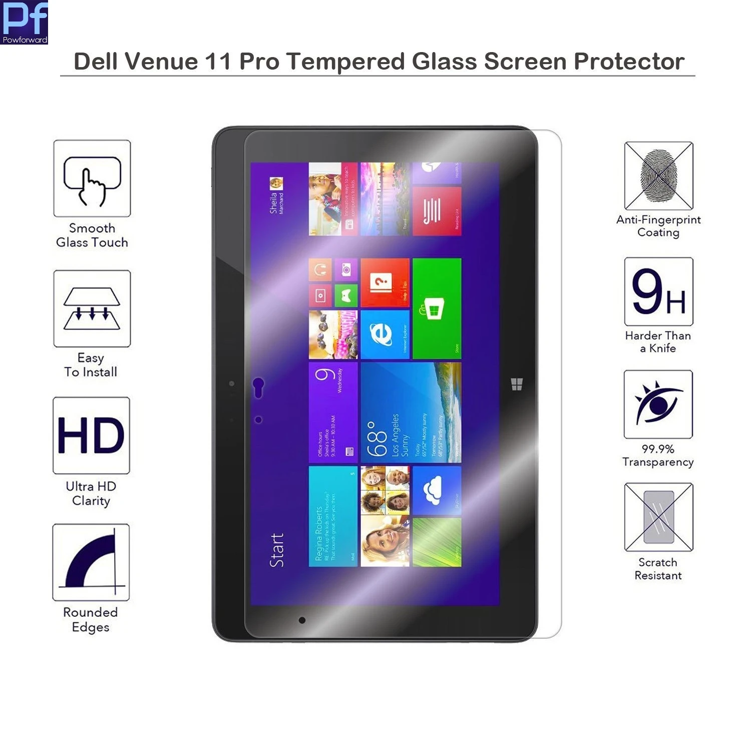 Защитная пленка для экрана из закаленного стекла 9H Dell Venue Pro 11 10 8 &quotTablet Real Glass 0 3 мм