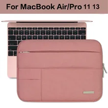 Men Women Soft Nylon Notebook Sleeve Protector For Mac 11 13 Macbook Air Pro Retina Laptop Sleeve Carry Bag Case Cover