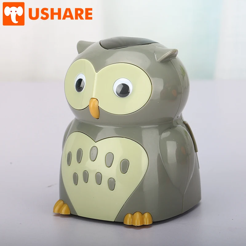 USHARE автоматический Электрический Kawaii точилка для карандаша в виде совы