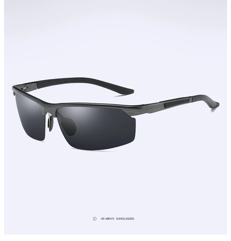 YSO солнцезащитные очки Для Мужчин Поляризованные UV400 алюминиево-магниевым рамки солнцезащитные очки для вождения очки полуоправы ретро солнцезащитные очки Аксессуары для Для мужчин 8529