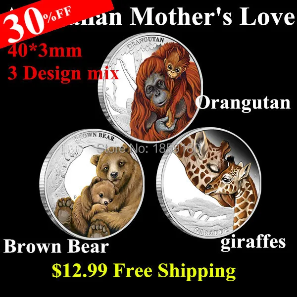 Australia Perth Mint Tuvalu Mother's Love Orangutan