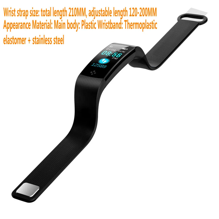 Y5 smart bracelet    Touch screen sports waterproof step bracelet    Full font color screen heart rate health bracelet