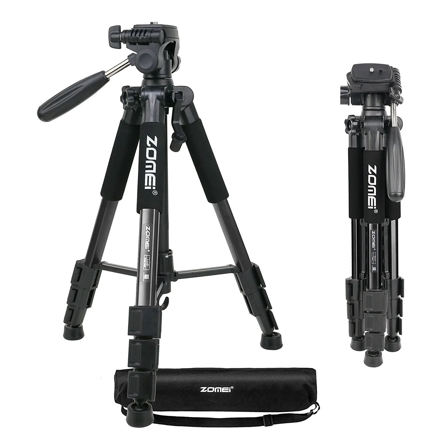 ZOMEI Q111 Портативный Профессиональное освещение Вес Traveler штатив с полукруглой головкой для Камера DSLR DV Canon Nikon Смартфон Sony черный