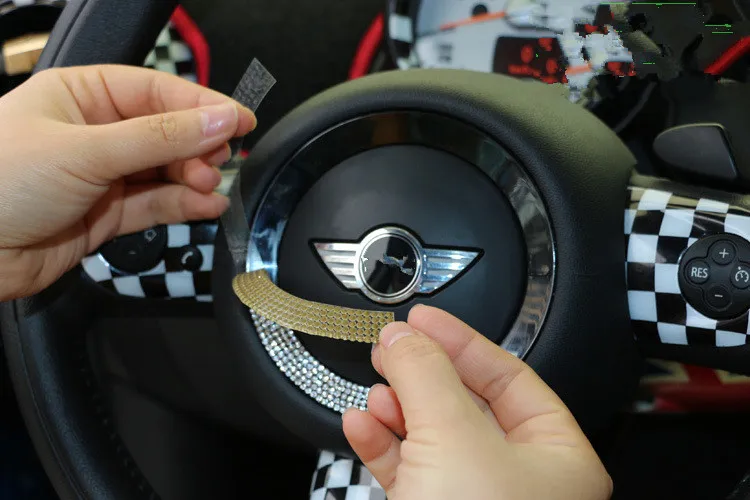 Стайлинг автомобиля для Mini cooper S F56 F55 R56 R57 R61 R60 клубный руль со стразами украшения