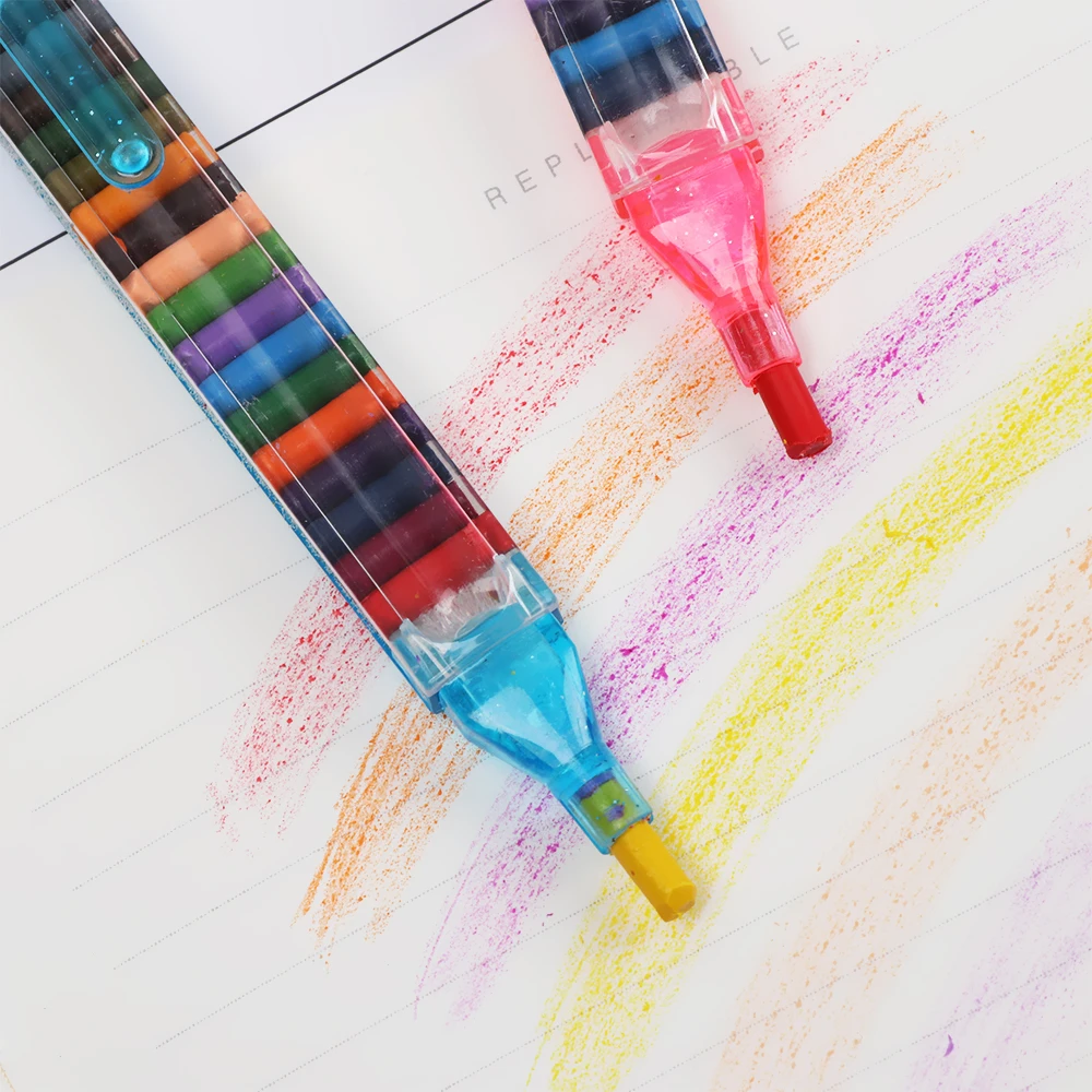 1/2/4 шт. 20 цветной восковой карандаш творческий граффити милые ручки для детей для живописи, рисования поставить школьная награда канцелярских товаров