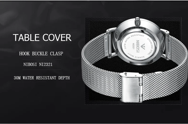 NIBOSI Luxury Watches Men Blue Stainless Steel Ultra Thin Watches Men Classic Quartz Date Men's Wrist Watch Relogio Masculino    (4)