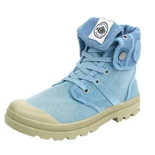 Новинка года; парусиновая обувь; Женские ботинки в стиле палладия; модные высокие повседневные ботильоны в стиле милитари; женские ботинки высокого качества