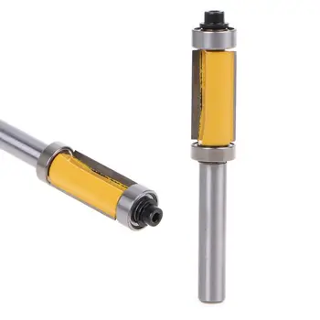 

82mm Length Flush Trim Router Bit Top Bottom Bearing Milling Shank Wood Cutter Woodworking Tool