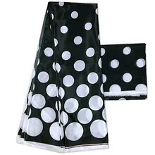 Новое прибытие круг атласная шёлковая Ткань Мода Африканский Воск узор дизайн Экологически чистая шелковая ткань для вечерние платья высокого качества