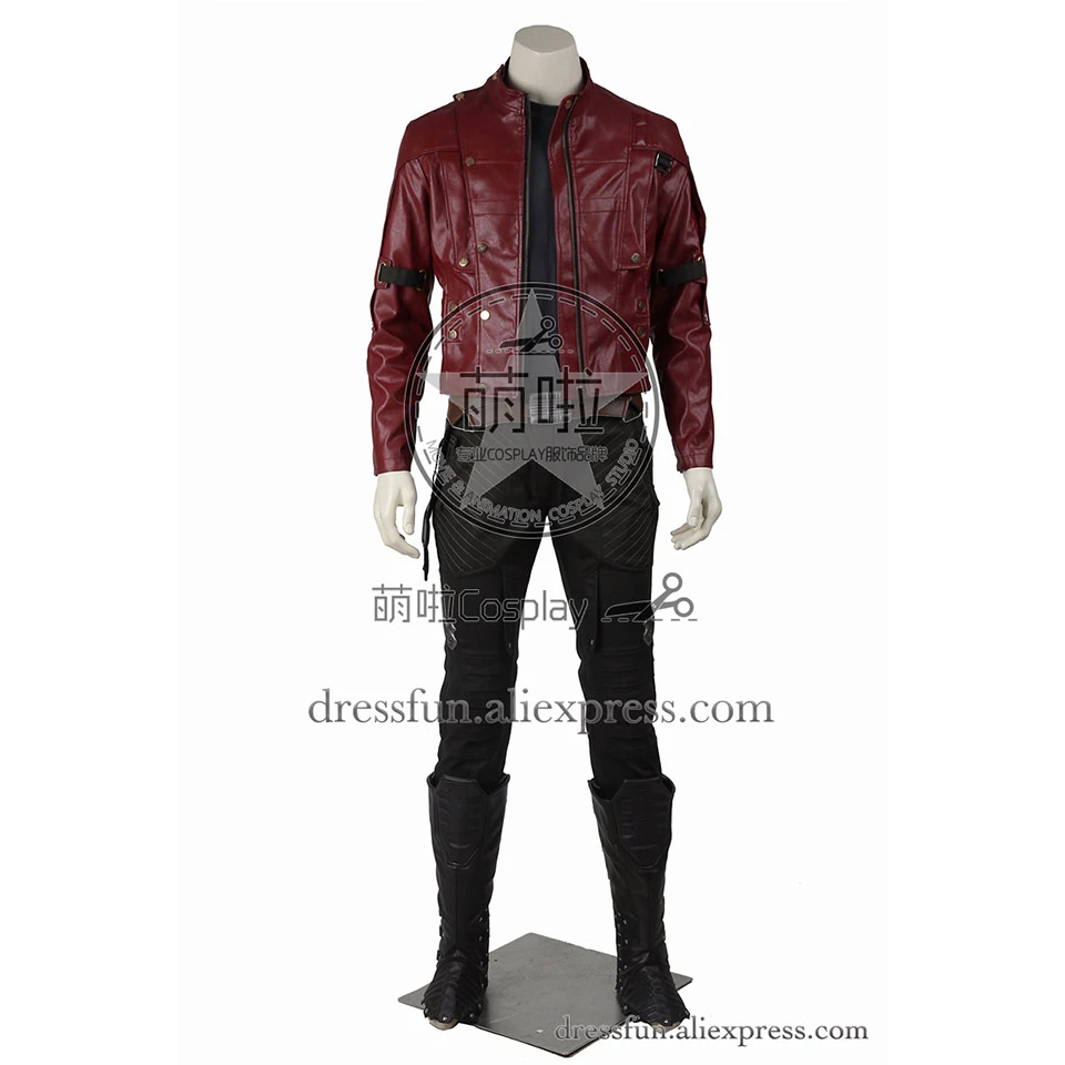 Guardians of the Galaxy Star-Lord Peter Quill Cosplay Costume Coat Pants Outfit