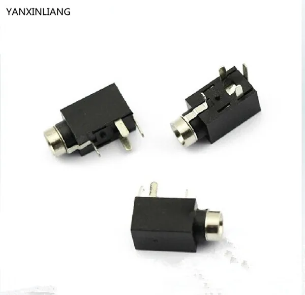 

10PCS 2.5mm Female Audio Connector 4 Pin DIP Headphone Jack Socket PJ-210B