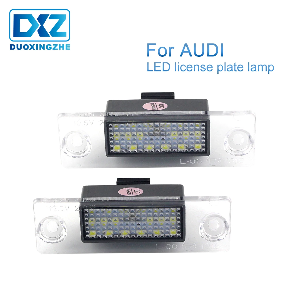 

DXZ 2X Car LED Number License Plate Light Lamp Canbus Error Free For Audi A4 B5 96-01 8L S5 B5 A3/S3/Sportback 97-03 A4/S4 Avant