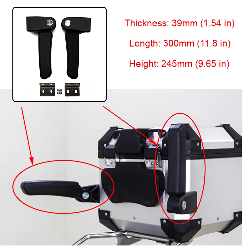 2 шт. Алюминиевый задний Чехол для коробки, багажная коробка, пассажирский подлокотник, поручень для BMW R1200GS LC ADV G310GS F800GS F700GS F850GS ADV