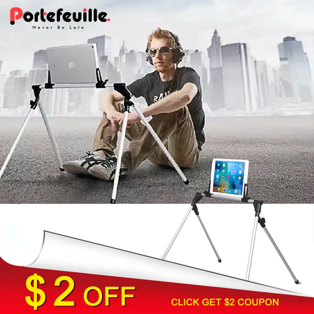 Portefeuille Lazy Tablet Holder Support For iPad Pro 10.5 12.9 Air2 Mini mi pad 4 Porta Samsung Stand Mount soporte | Компьютеры и