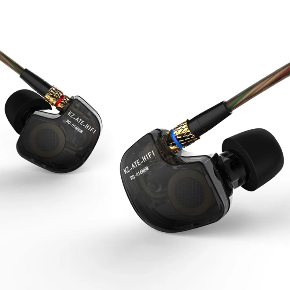 Наушники вкладыши KZ ATR ATE ATES спортивные Hi Fi наушники с микрофоном сильными басами