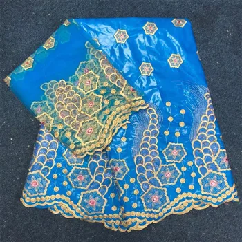 

Embroidery Bazin Riche Fashionable African Material Wholesale And Retail African Lace bazin riche getzner HJ27-2