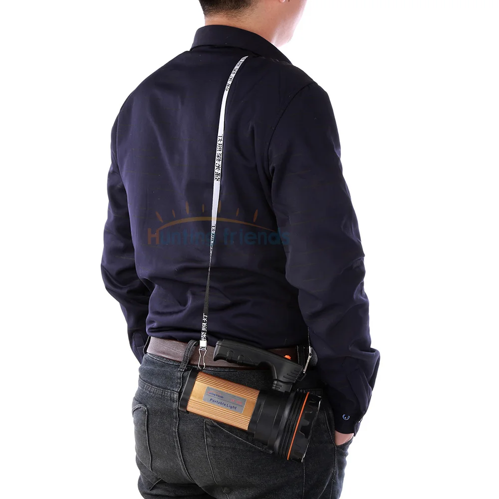 Hunting Friends Super Bright Handheld Portable Spotlight USB Rechargeable Flashlight 2 Modes Powerful Seacrchlight for Outdoor