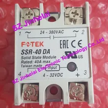 Новое и оригинальное SSR-40DA FOTEK твердотельное реле 4-32VDC 24-380VAC 40A