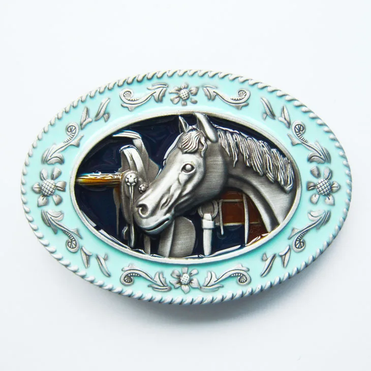 

Retail Distribute Horse Head Western Belt Buckle BUCKLE-WT089 Free Shipping