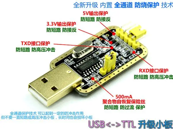 CH340G RS232 обновление USB к TTL Модуль преобразователя UART серийный порт UFS HWK STC Dowanloader