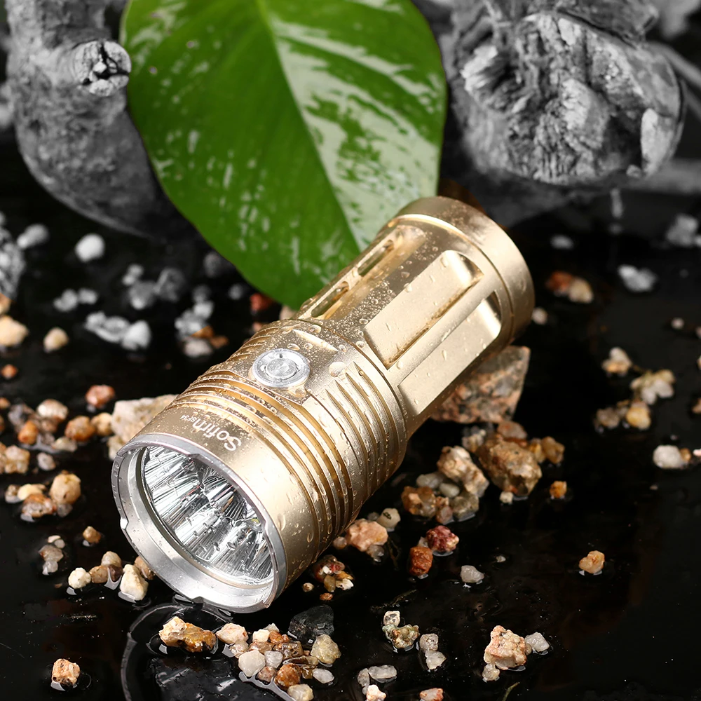 Sofirn SF34 Powerful LED Flashlight High Power Flashlight 18650 Searchlight Torcia torch light lanterna hunt camping Bike light