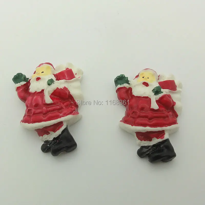 1pcs/lot resin flat back carry bag Christmas father 27mm Cabochons Hair Bow Center DIY Christmas decration C111-6