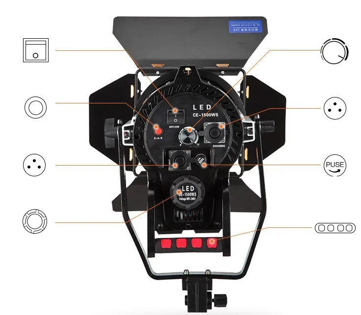 Диммер 3 шт. 150 Вт светодиодный студийный Френеля пятно светильник 3200 к фильтр 5500 к+ светильник+ отражатель флага+ сумка для переноски для фотографии CD15Y