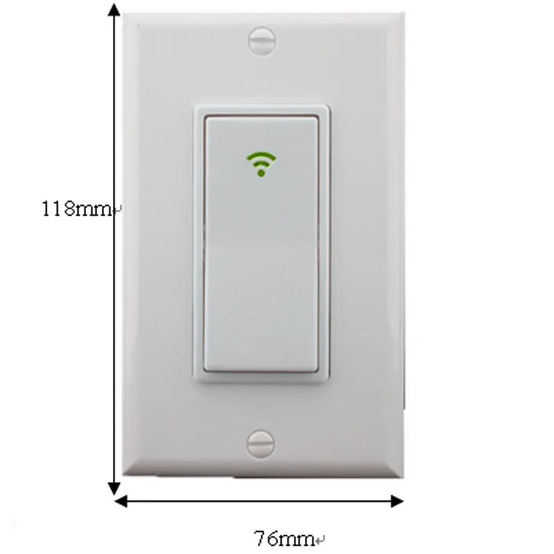 

HAOBA Smart Home Intelligent Control Switch US Standard Button Timing Appointment Wifi Wall Switch