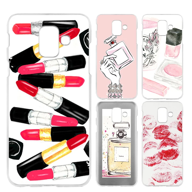 

Hard PC phone case for Samsung Galaxy A7 2018 A8 2015 A8 2016 A8 2017 Fashion Makeups Lipstick kiss case for A8STAR A9/A9PRO A6