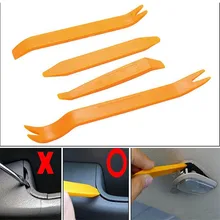 4 pçs/set Kits de Instalação de Som Do Carro Ferramenta de Remoção de Rádio Do Carro Para Peugeot 206 307 406 407 207 208 308 508 2008 3008 4008 6008 301