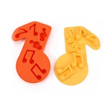 1 шт. 3D DIY лоток для кубиков льда мыло плейтесто инструменты музыкальные ноты формы силиконовые формы для пластилина игрушки формы игрушки случайный цвет