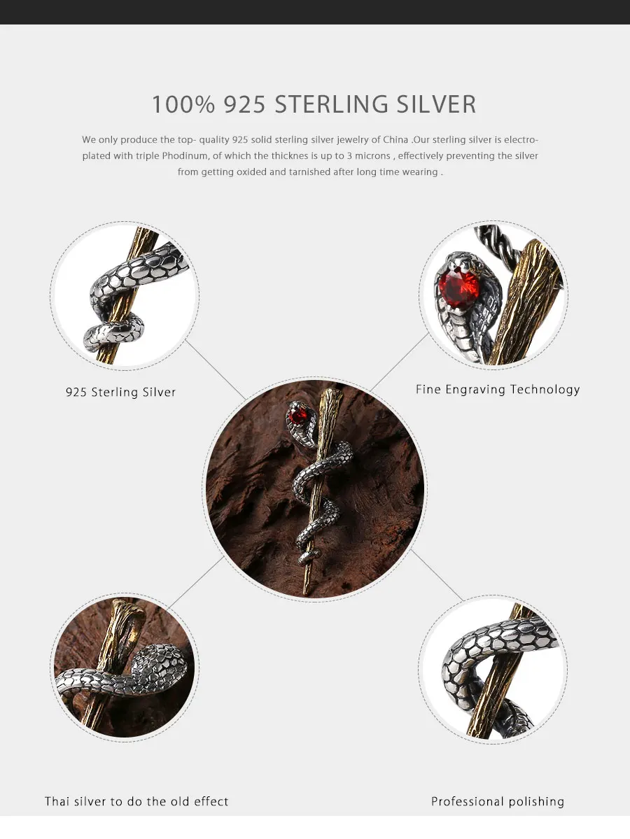 Креативная подвеска Кобра, Настоящее серебро 925 пробы, ювелирное изделие, ожерелье, подвеска, подарок, хорошее ювелирное изделие для мужчин и женщин, изготовление FP11