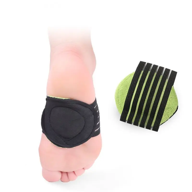 

1Pair Thick Cushioned Arch Support Brace Plantar Fasciitis Flat Feet Pain Relief Strap Orthotic Compression Support Foot Insoles