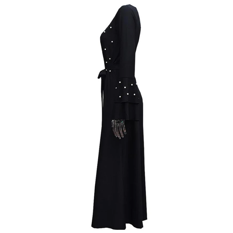 Халат Femme abaya Дубайский Мусульманский платье хиджаб Абая для женщин марокканский кафтан турецкие платья молитва Исламская одежда Оман