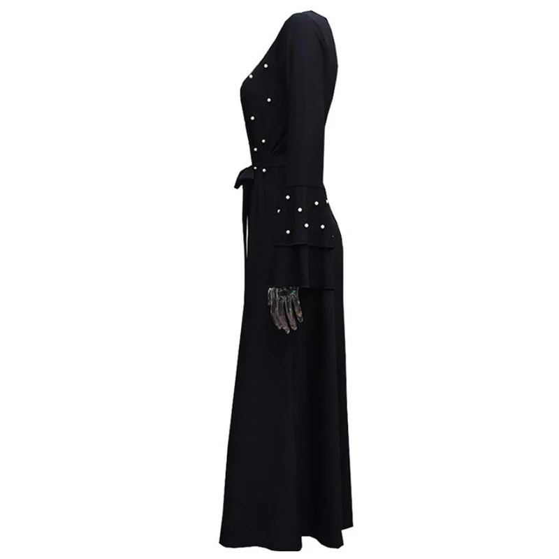 Халат Femme abaya Дубайский Мусульманский платье хиджаб Абая для женщин марокканский