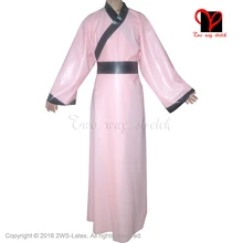 Сексуальный латекс халат резиновые соусом китайский халат хан костюм традиционные китайцы платье халат пижамы плюс QZ-065