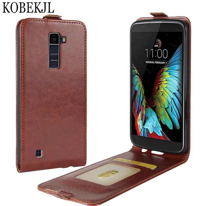 For LG K10 2016 Case LG K10 Case Flip Luxury PU Leather Back Cover