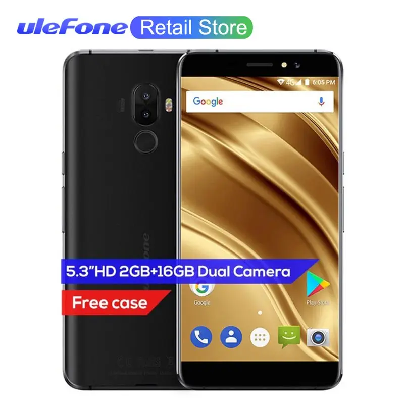 Ulefone S8 Pro 5 3 дюймов Android 7 0 4G мобильный телефон MT6737 четыре ядра 13 МП + 2 Гб ram 16 ГБ rom 3000