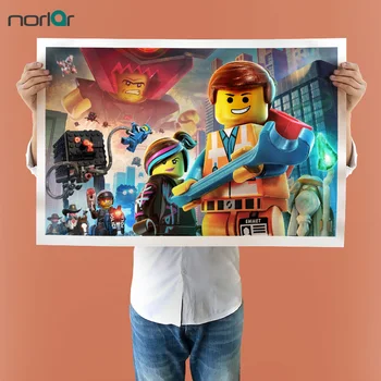 

Wall Pictures for Living Room Print Painting On Canvas Wall Art HD Printed The Lego Movie Video game Canvas Painting No Frame