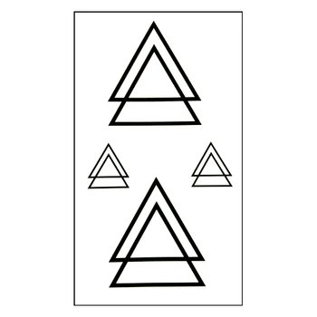 

Waterproof Temporary Tattoo Sticker on body art simple triangle Water Transfer flash tattoo fake tattoo girl boy free shipping