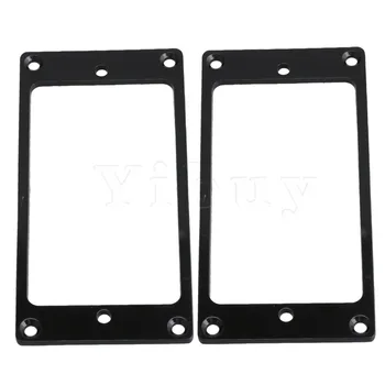

Yibuy Metal Flat Humbucker Pickup Mounting Ring Black Pack of 2