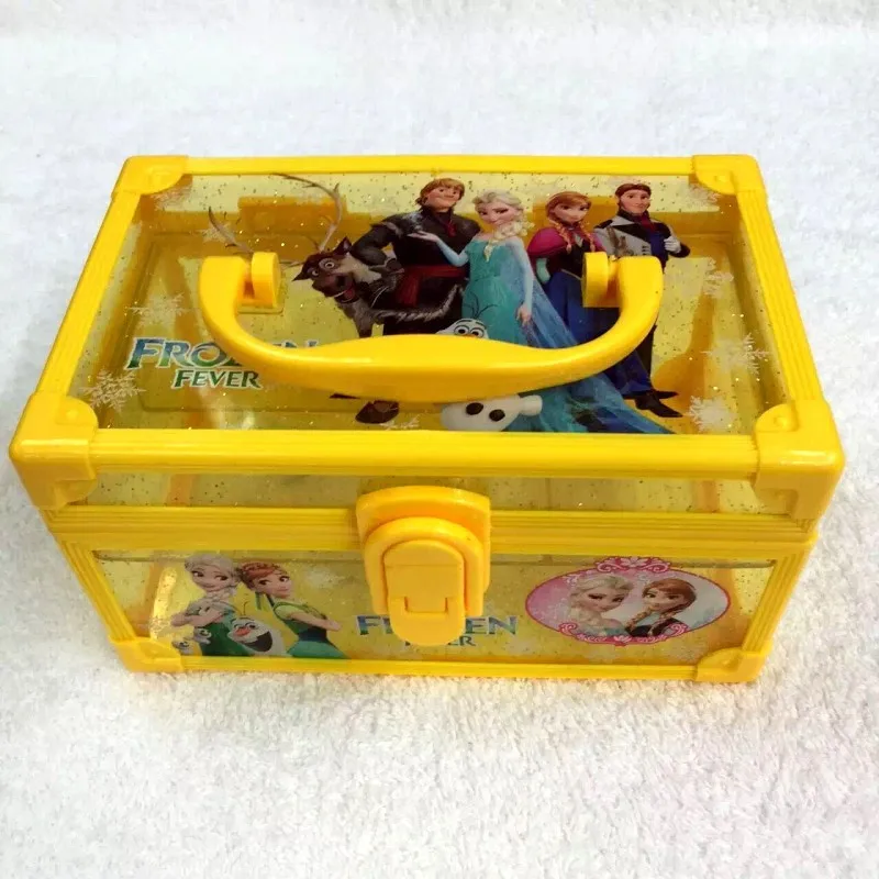 

Disney cartoon Frozen children storage box drawer girl boy birthday gift doll accessories cosmetic toy necklace bracelet box