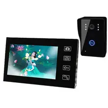 7 “Wireless Video Inicio Timbre de La Puerta Del Timbre Del Teléfono Intercom Digital Cámara de Seguridad del Edificio de Apartamentos De Hotel villa