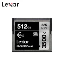 Lexar – carte mémoire 512 go/2.0 go/64 go/256 go/525 go, 3500x Max, 128 mo/s, Cfast, pour vidéo Full HD 3D et 4K