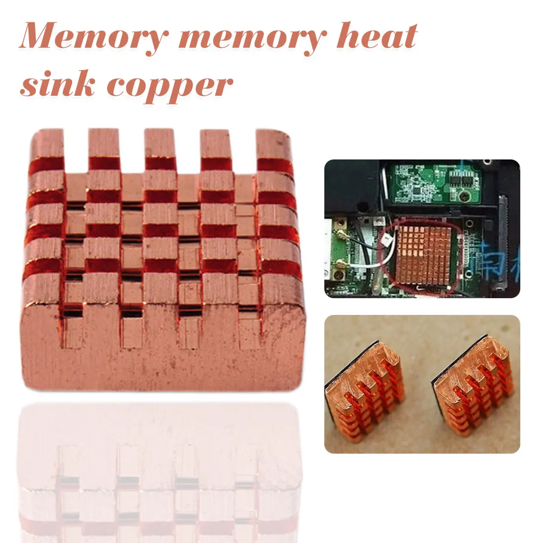 

Copper Cooler Heat Sink 8 Pcs Back Memory RAM Sink Cooling For MOS DDR VGA GPU IC Chip Heatsink