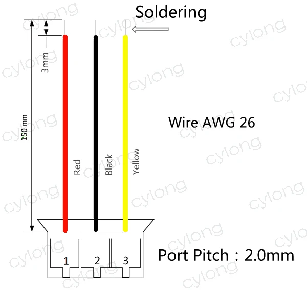 Мини. Микро JST 2,0 мм T-1 3-контактный разъем w/. провода х 10 sets.3pin 2,0 мм B