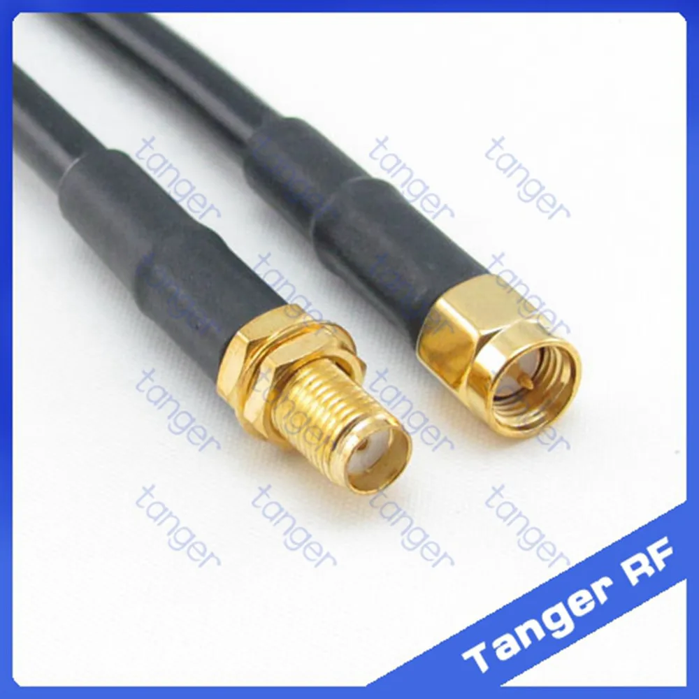 

Hot sale Tanger SMA male plug to SMA female jack straight RF RG58 Pigtail Jumper Coaxial Cable 20inch 50cm high quality